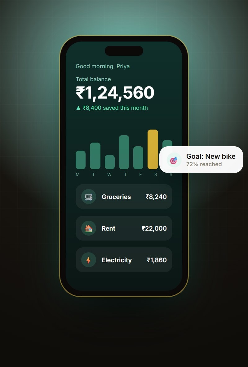 Personal finance app (concept design)